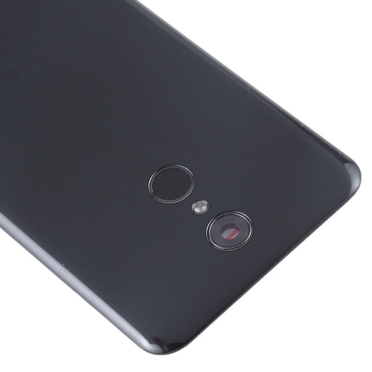 Battery Back Cover with Camera Lens & Fingerprint Sensor for LG Q7 / Q7+(Black) - For LG by PMC TechLife | Online Shopping South Africa | PMC TechLife | Buy Now Pay Later Mobicred