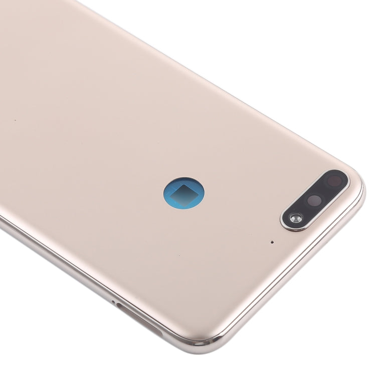 Back Cover with Side Keys for Huawei Y7 (2018)(Gold) - Back Cover by PMC TechLife | Online Shopping South Africa | PMC TechLife | Buy Now Pay Later Mobicred