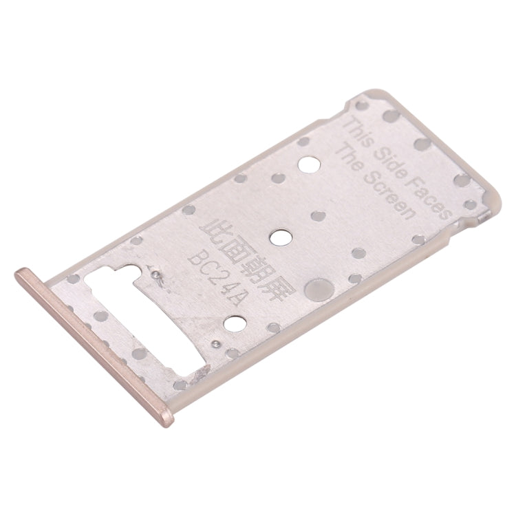 For Huawei Enjoy 7 Plus / Y7 Prime SIM Card Tray & SIM / Micro SD Card Tray(Gold) - Card Socket by PMc TechLife | Online Shopping South Africa | PMc TechLife | Buy Now Pay Later Mobicred