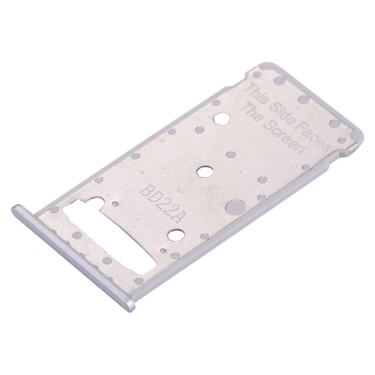 For Huawei Enjoy 7 Plus / Y7 Prime SIM Card Tray & SIM / Micro SD Card Tray(Silver) - Card Socket by PMc TechLife | Online Shopping South Africa | PMc TechLife | Buy Now Pay Later Mobicred