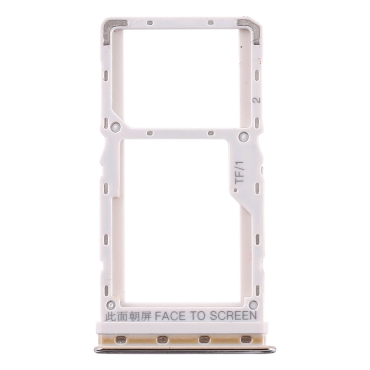SIM Card Tray + SIM Card Tray / Micro SD Card Tray for Xiaomi Mi CC9e / Mi A3(Silver) - Card Tray by PMc TechLife | Online Shopping South Africa | PMc TechLife | Buy Now Pay Later Mobicred