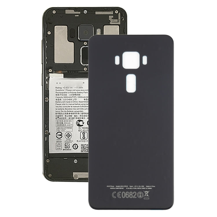 5.5 inch Glass Back Battery Cover for ASUS ZenFone 3 / ZE552KL(Blue) - Back Cover by PMC TechLife | Online Shopping South Africa | PMC TechLife | Buy Now Pay Later Mobicred