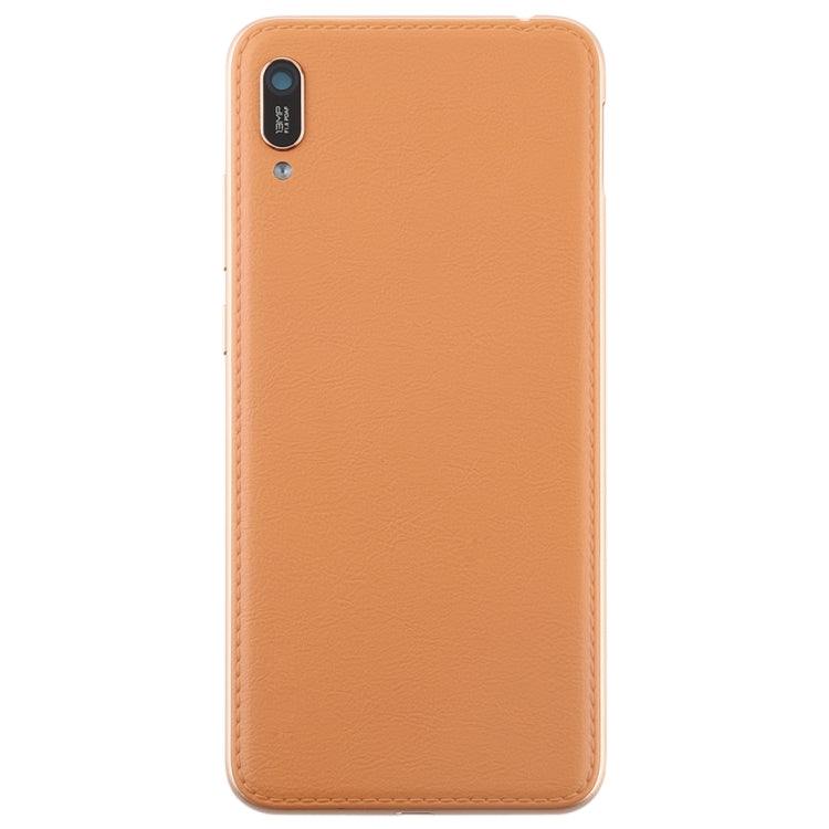 Battery Back Cover with Camera Lens & Side Keys for Huawei Enjoy 9e(Coffee) - Back Cover by PMC TechLife | Online Shopping South Africa | PMC TechLife | Buy Now Pay Later Mobicred