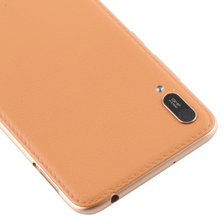 Battery Back Cover with Camera Lens & Side Keys for Huawei Enjoy 9e(Coffee) - Back Cover by PMC TechLife | Online Shopping South Africa | PMC TechLife | Buy Now Pay Later Mobicred