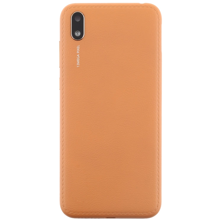 Battery Back Cover with Camera Lens & Side Keys for Huawei Y5 (2019)(Coffee) - Back Cover by PMC TechLife | Online Shopping South Africa | PMC TechLife | Buy Now Pay Later Mobicred
