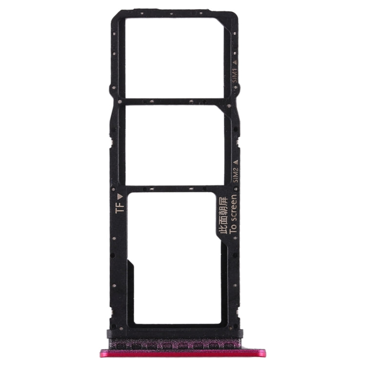 SIM Card Tray + SIM Card Tray + Micro SD Card Tray for Huawei Honor Play 3 (Red) - Card Socket by PMc TechLife | Online Shopping South Africa | PMc TechLife | Buy Now Pay Later Mobicred