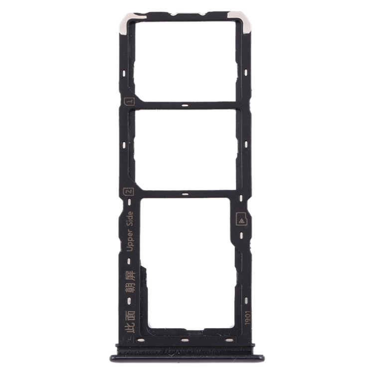 For Vivo U3x / U10 SIM Card Tray + SIM Card Tray + Micro SD Card Tray (Black) - Card Socket by PMc TechLife | Online Shopping South Africa | PMc TechLife | Buy Now Pay Later Mobicred