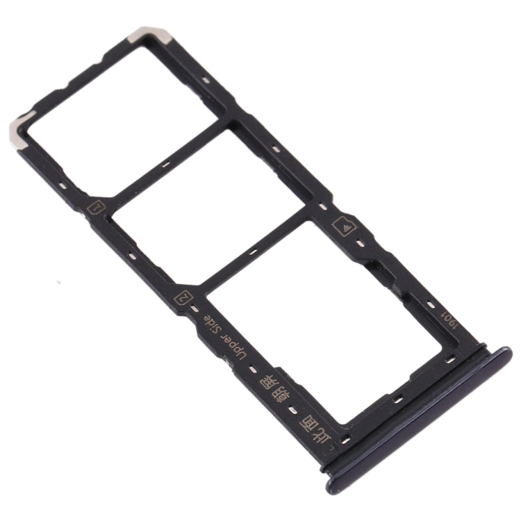 For Vivo U3x / U10 SIM Card Tray + SIM Card Tray + Micro SD Card Tray (Black) - Card Socket by PMc TechLife | Online Shopping South Africa | PMc TechLife | Buy Now Pay Later Mobicred