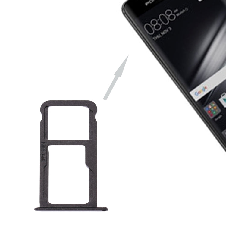 For Huawei Mate 9 SIM Card Tray & SIM / Micro SD Card Tray(Black) - Card Socket by PMc TechLife | Online Shopping South Africa | PMc TechLife | Buy Now Pay Later Mobicred