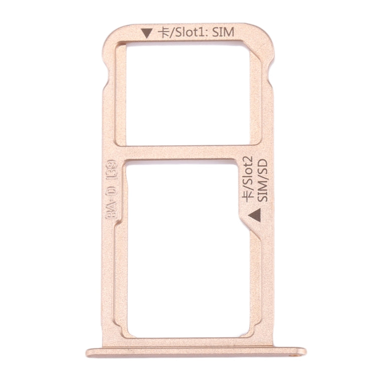 For Huawei Mate 9 SIM Card Tray & SIM / Micro SD Card Tray(Gold) - Card Socket by PMc TechLife | Online Shopping South Africa | PMc TechLife | Buy Now Pay Later Mobicred