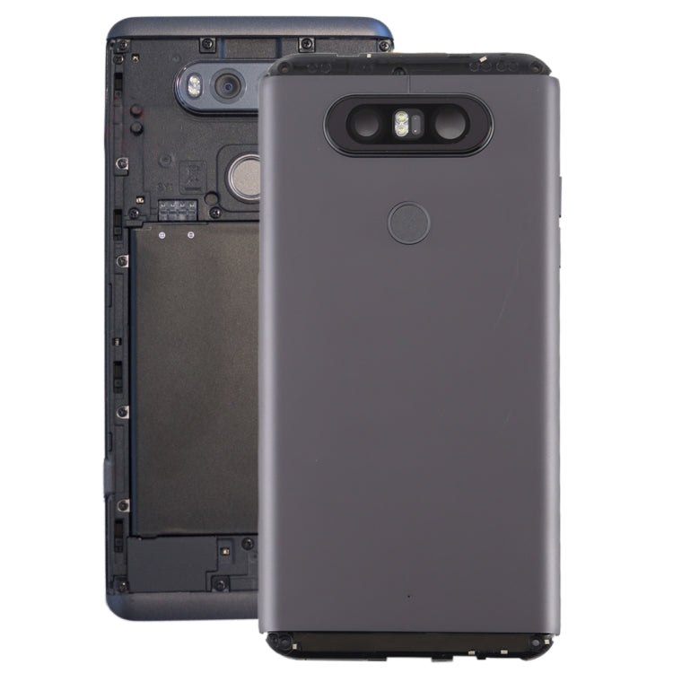 Battery Back Cover with Camera Lens & Fingerprint Sensor for LG V20 Mini(Grey) - For LG by PMC TechLife | Online Shopping South Africa | PMC TechLife | Buy Now Pay Later Mobicred