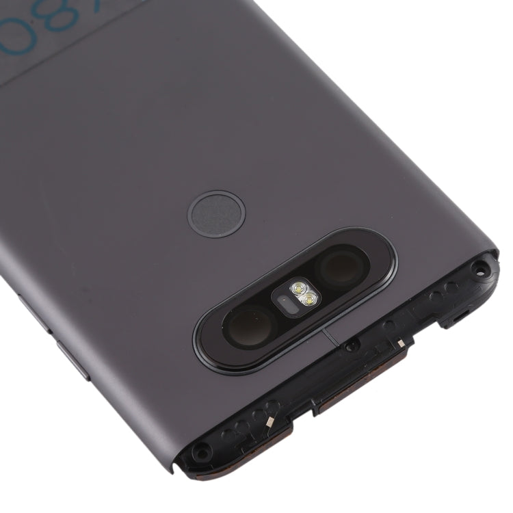 Battery Back Cover with Camera Lens & Fingerprint Sensor for LG V20 Mini(Grey) - For LG by PMC TechLife | Online Shopping South Africa | PMC TechLife | Buy Now Pay Later Mobicred