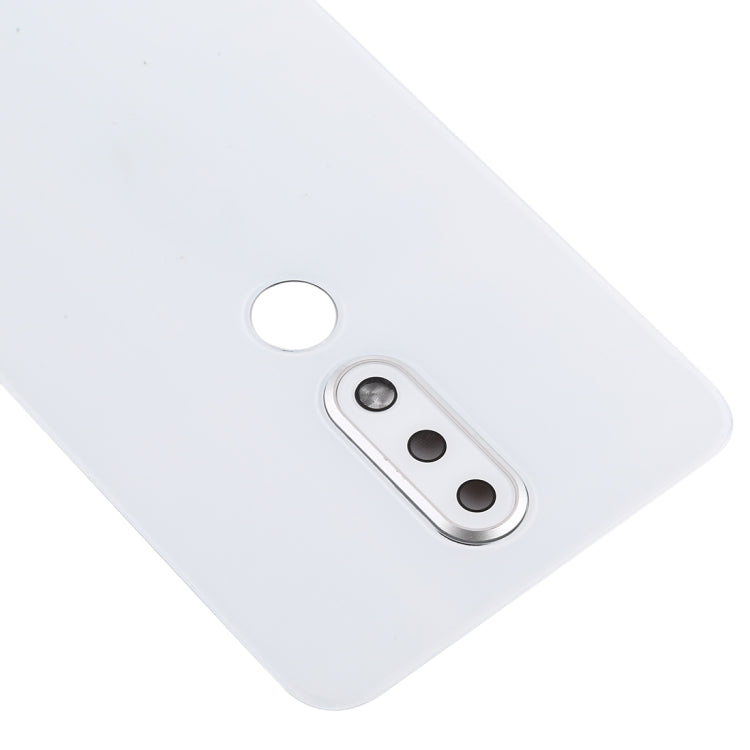 Battery Back Cover with Camera Lens for Nokia X6 (2018) / 6.1 Plus TA-1099 TA-1103(White) - Back Cover by PMC TechLife | Online Shopping South Africa | PMC TechLife | Buy Now Pay Later Mobicred