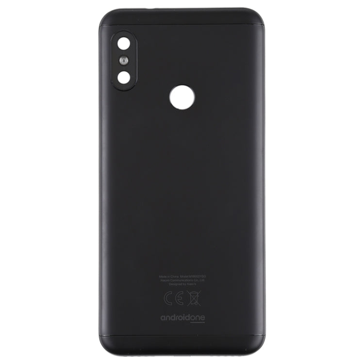 Back Cover for Xiaomi Redmi 6 Pro(Black) - Back Cover by PMC TechLife | Online Shopping South Africa | PMC TechLife | Buy Now Pay Later Mobicred