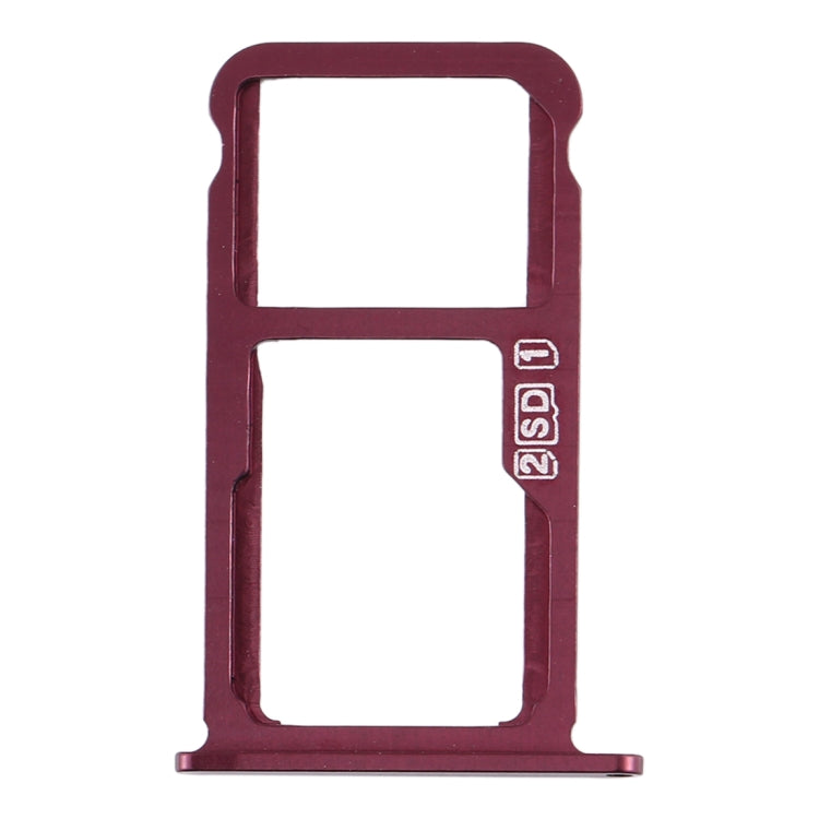 SIM Card Tray + SIM Card Tray / Micro SD Card Tray for Nokia  X7 / 8.1 / 7.1 Plus / TA-1131(Purplish Red) - Card Tray by PMc TechLife | Online Shopping South Africa | PMc TechLife | Buy Now Pay Later Mobicred