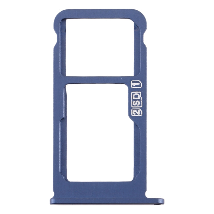 SIM Card Tray + SIM Card Tray / Micro SD Card Tray for Nokia 7.1 / TA-1100 TA-1096 TA-1095 TA-1085 TA-1097 (Blue) - Card Tray by PMc TechLife | Online Shopping South Africa | PMc TechLife | Buy Now Pay Later Mobicred