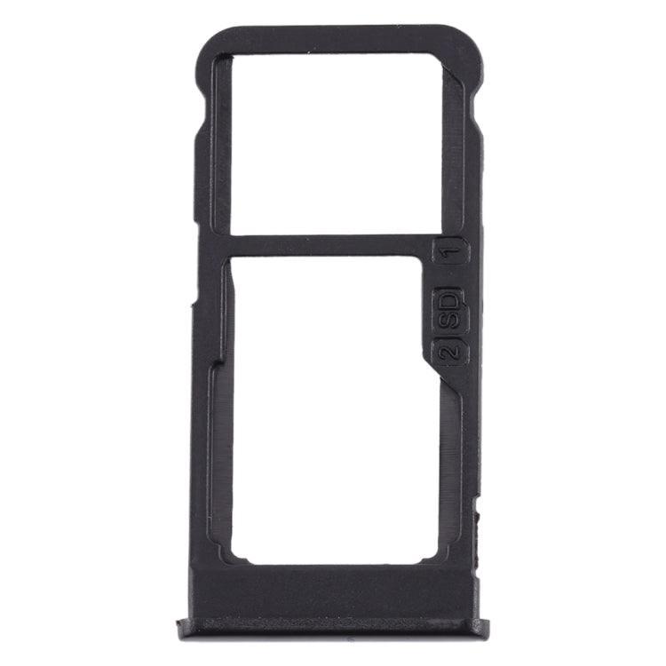 SIM Card Tray + SIM Card Tray / Micro SD Card Tray for Nokia 5.1 Plus / X5 TA-1102 TA-1105 TA-1108 TA-1109 TA-1112 TA-1120 TA-1199(Black) - Card Tray by PMc TechLife | Online Shopping South Africa | PMc TechLife | Buy Now Pay Later Mobicred