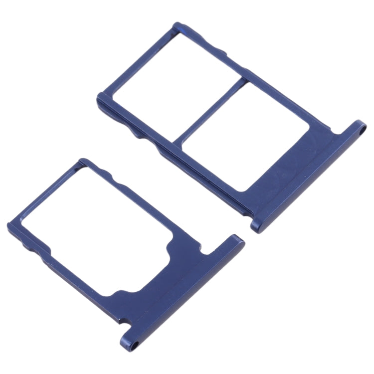 SIM Card Tray + SIM Card Tray + Micro SD Card Tray for Nokia 5.1 TA-1075 (Blue) - Card Tray by PMc TechLife | Online Shopping South Africa | PMc TechLife | Buy Now Pay Later Mobicred