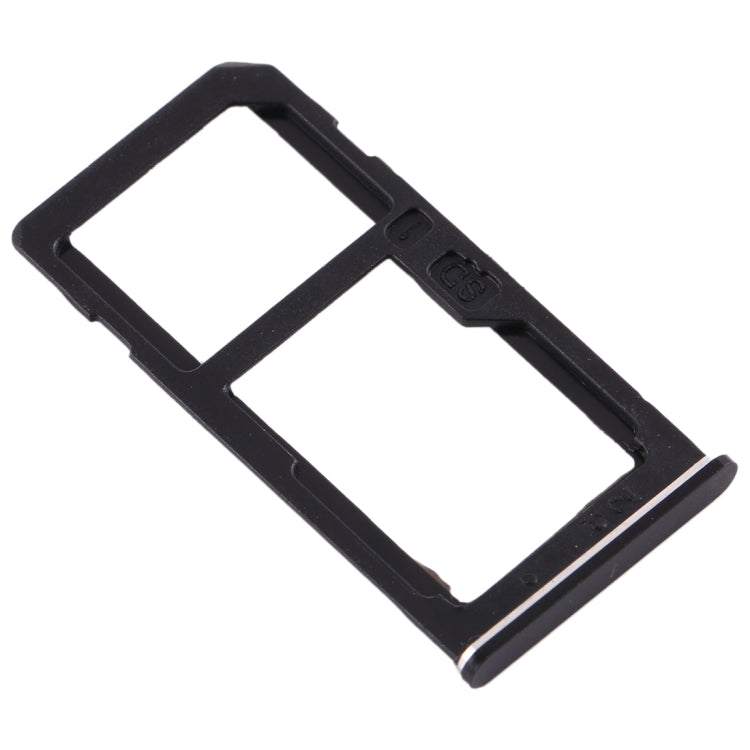 SIM Card Tray + SIM Card Tray / Micro SD Card Tray for Nokia 6 TA-1000 TA-1003 TA-1021 TA-1025 TA-1033 TA-1039 (Black) - Card Tray by PMc TechLife | Online Shopping South Africa | PMc TechLife | Buy Now Pay Later Mobicred