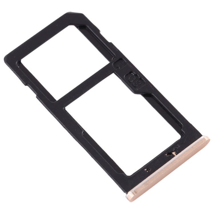 SIM Card Tray + SIM Card Tray / Micro SD Card Tray for Nokia 6 TA-1000 TA-1003 TA-1021 TA-1025 TA-1033 TA-1039 (Gold) - Card Tray by PMc TechLife | Online Shopping South Africa | PMc TechLife | Buy Now Pay Later Mobicred