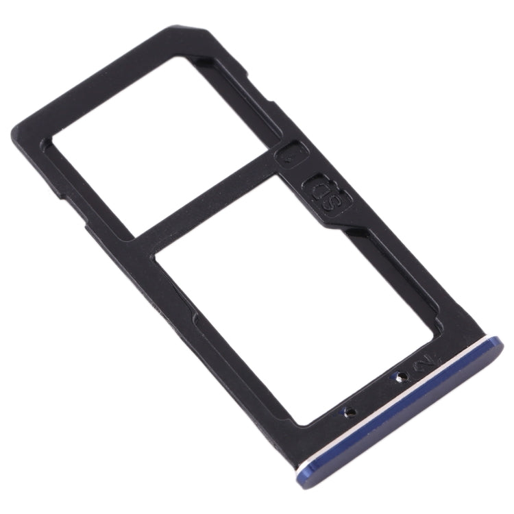 SIM Card Tray + SIM Card Tray / Micro SD Card Tray for Nokia 6 TA-1000 TA-1003 TA-1021 TA-1025 TA-1033 TA-1039 (Blue) - Card Tray by PMc TechLife | Online Shopping South Africa | PMc TechLife | Buy Now Pay Later Mobicred