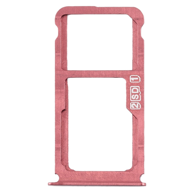 SIM Card Tray + SIM Card Tray / Micro SD Card Tray for Nokia 7 Plus TA-1062 (Purplish Red) - Card Tray by PMc TechLife | Online Shopping South Africa | PMc TechLife | Buy Now Pay Later Mobicred