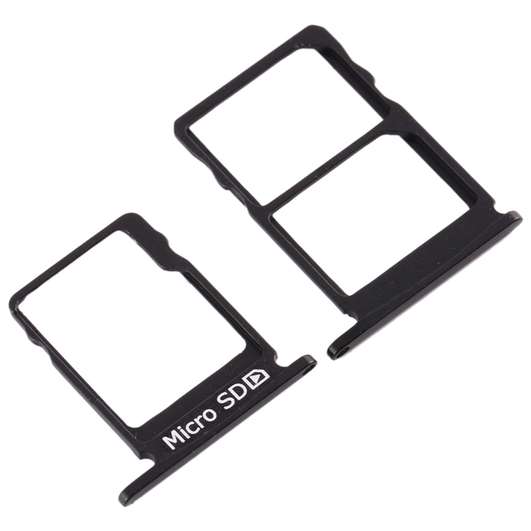 SIM Card Tray + SIM Card Tray + Micro SD Card Tray for Nokia 5 / N5 TA-1024 TA-1027 TA-1044 TA-1053 (Black) - free shipping - PMc TechLife - Order now!