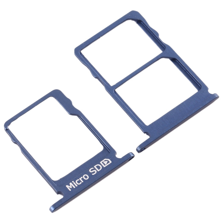 SIM Card Tray + SIM Card Tray + Micro SD Card Tray for Nokia 5 / N5 TA-1024 TA-1027 TA-1044 TA-1053 (Blue) - Card Tray by PMC TechLife | Online Shopping South Africa | PMC TechLife | Buy Now Pay Later Mobicred