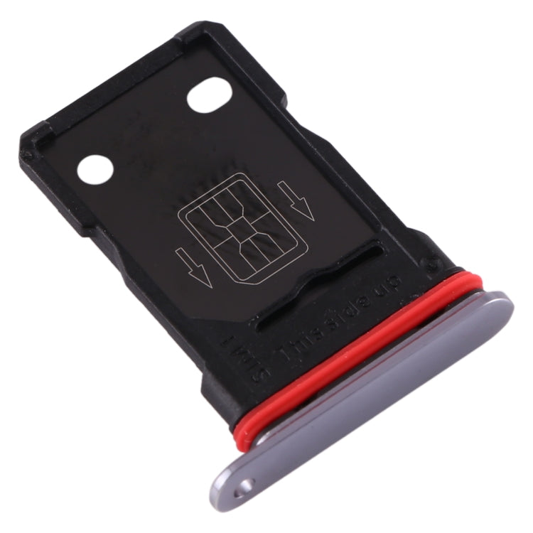 For OnePlus 7T SIM Card Tray + SIM Card Tray (Silver) - Card Tray by PMC TechLife | Online Shopping South Africa | PMC TechLife