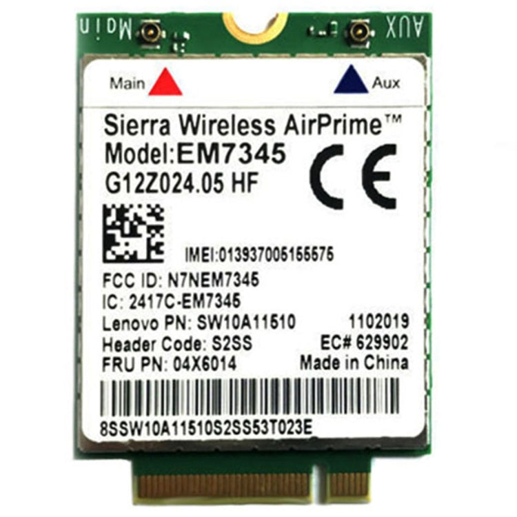 EM7345 4G Module NGFF M.2 WWAN Card 04 x 6014 4G LTE / HSPA + 42Mbps Card for Lenovo IBM / ThinkPad T450 / X240 - Add-on Cards by PMC TechLife | Online Shopping South Africa | PMC TechLife