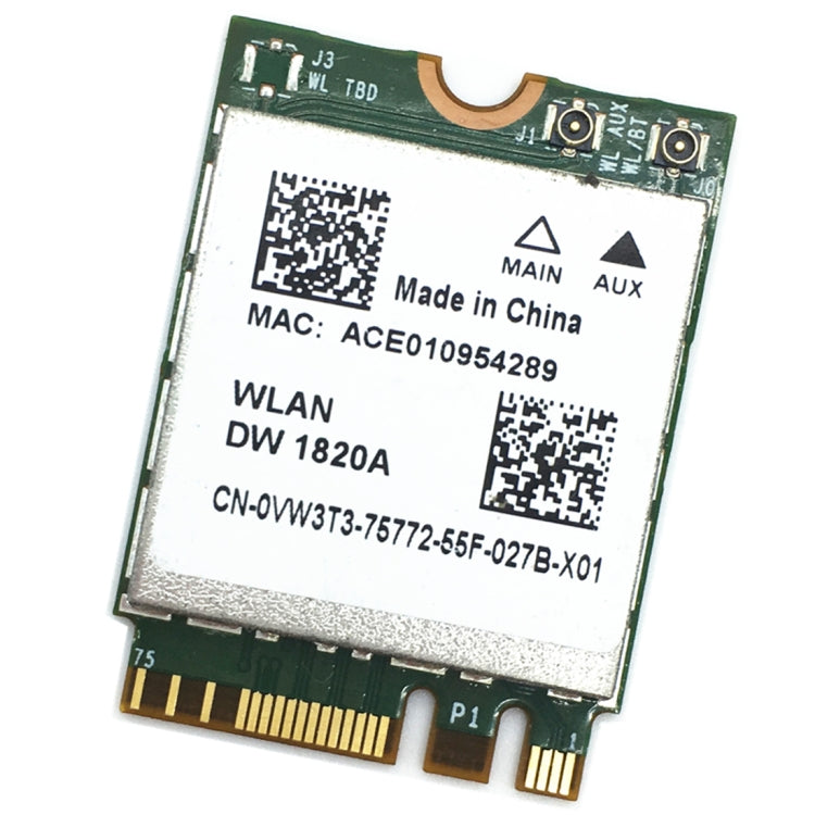 DW1820A BCM94350ZAE 802.11ac BT4.1 867Mbps M.2 / NGFF WiFi Wireless Card - Add-on Cards by PMC TechLife | Online Shopping South Africa | PMC TechLife