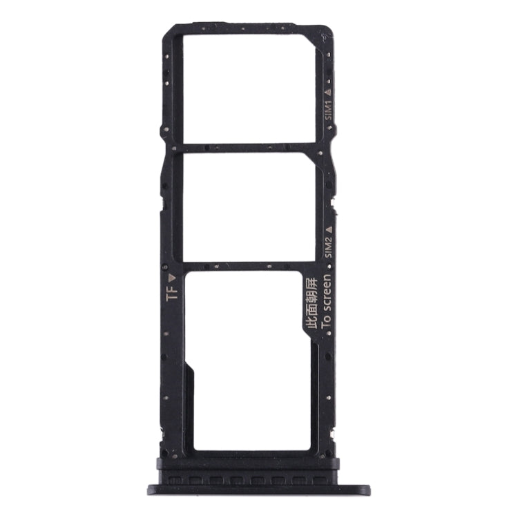 SIM Card Tray + SIM Card Tray + Micro SD Card Tray for Huawei Enjoy 10 / Honor Play 3 (Black) - Card Socket by PMc TechLife | Online Shopping South Africa | PMc TechLife | Buy Now Pay Later Mobicred