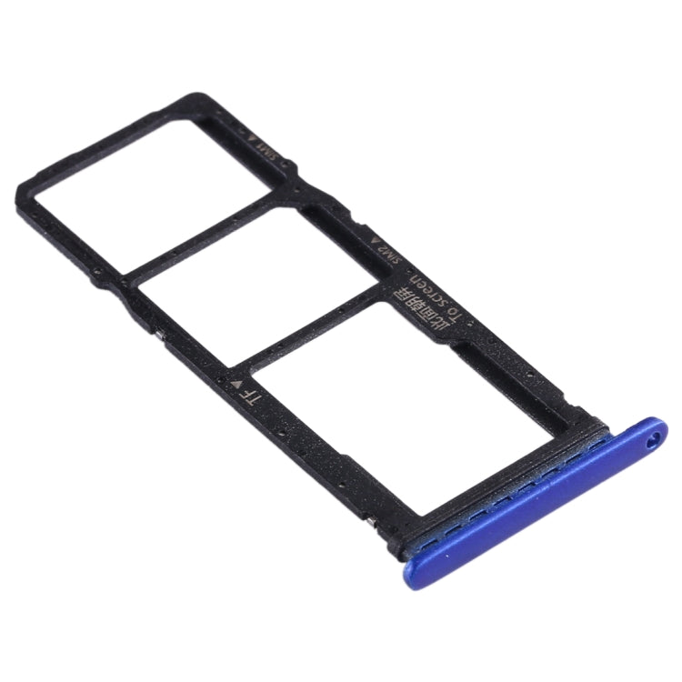 SIM Card Tray + SIM Card Tray + Micro SD Card Tray for Huawei Enjoy 10 / Honor Play 3 (Dark Blue) - Card Socket by PMc TechLife | Online Shopping South Africa | PMc TechLife | Buy Now Pay Later Mobicred