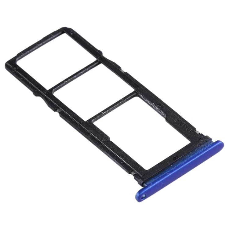 SIM Card Tray + SIM Card Tray + Micro SD Card Tray for Huawei Enjoy 10 / Honor Play 3 (Dark Blue) - Card Socket by PMc TechLife | Online Shopping South Africa | PMc TechLife | Buy Now Pay Later Mobicred