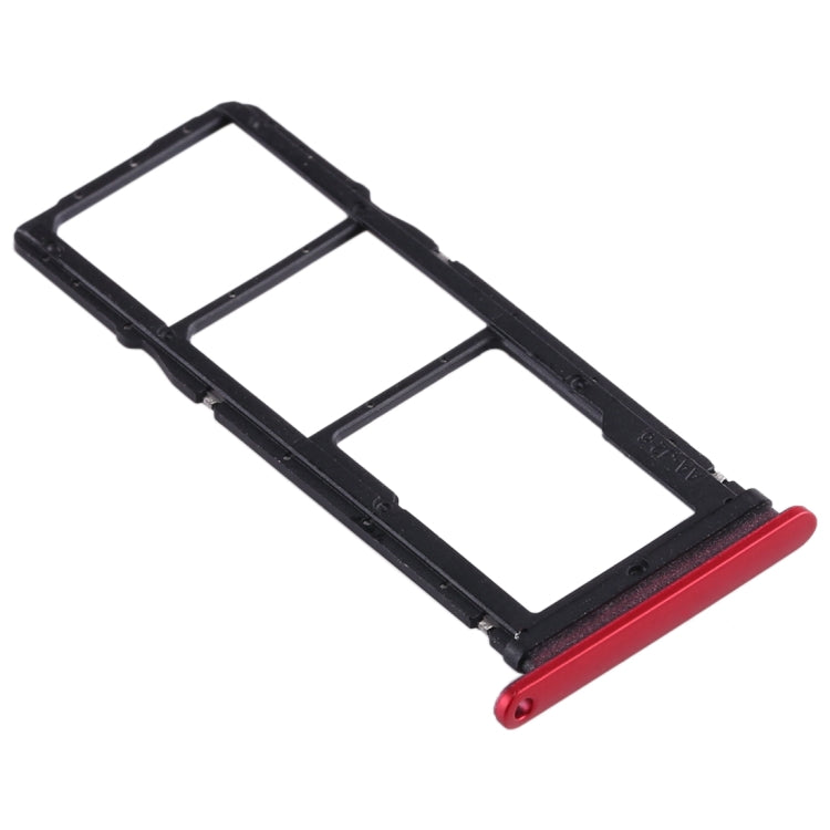 SIM Card Tray + SIM Card Tray + Micro SD Card Tray for Huawei Enjoy 10 / Honor Play 3 (Red) - Card Socket by PMc TechLife | Online Shopping South Africa | PMc TechLife | Buy Now Pay Later Mobicred