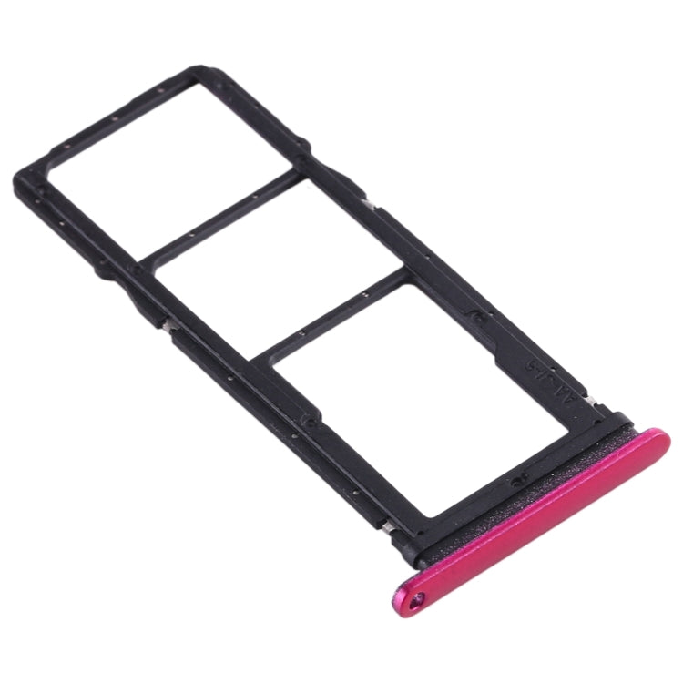SIM Card Tray + SIM Card Tray + Micro SD Card Tray for Huawei Enjoy 10 / Honor Play 3 (Purplish Red) - Card Socket by PMc TechLife | Online Shopping South Africa | PMc TechLife | Buy Now Pay Later Mobicred