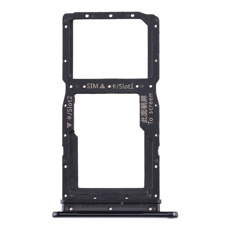 SIM Card Tray + SIM Card Tray / Micro SD Card Tray for Huawei Enjoy 10 Plus (Black) - Card Socket by PMc TechLife | Online Shopping South Africa | PMc TechLife | Buy Now Pay Later Mobicred