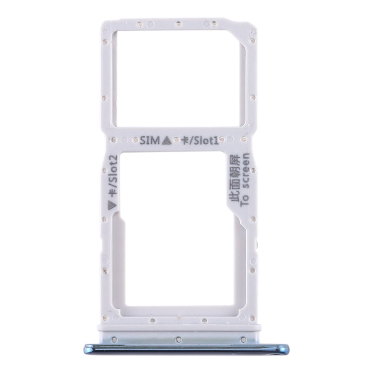 SIM Card Tray + SIM Card Tray / Micro SD Card Tray for Huawei Enjoy 10 Plus (Blue) - Card Socket by PMc TechLife | Online Shopping South Africa | PMc TechLife | Buy Now Pay Later Mobicred