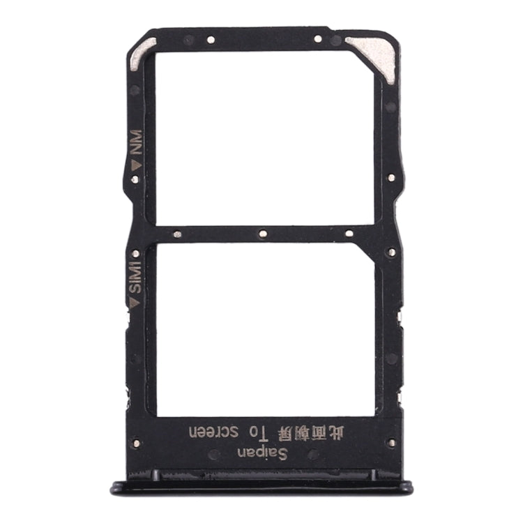 SIM Card Tray + NM Card Tray for Huawei Nova 5z / Nova 5i Pro (Black) - Card Socket by PMc TechLife | Online Shopping South Africa | PMc TechLife | Buy Now Pay Later Mobicred