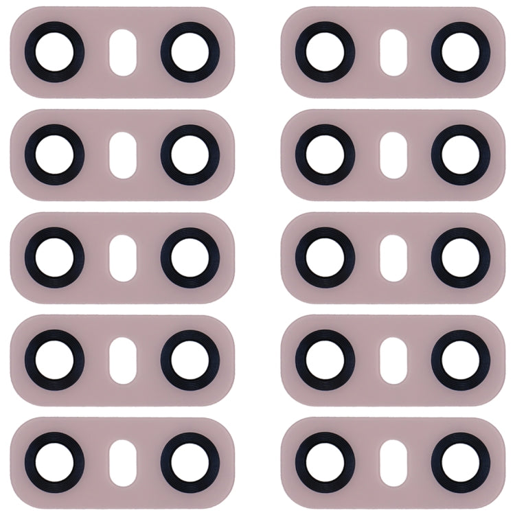 10 PCS Back Camera Lens with Adhesive for LG G6 H870/H871/H872/ LS993(Pink) - For LG by PMC TechLife | Online Shopping South Africa | PMC TechLife | Buy Now Pay Later Mobicred