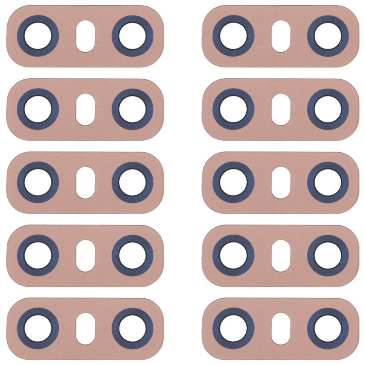 10 PCS Back Camera Lens with Adhesive for LG G6 H870/H871/H872/ LS993(Gold) - For LG by PMC TechLife | Online Shopping South Africa | PMC TechLife | Buy Now Pay Later Mobicred