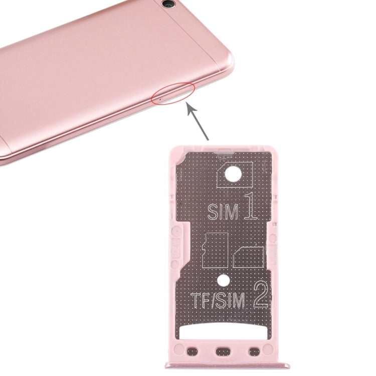 2 SIM Card Tray / Micro SD Card Tray for Xiaomi Redmi 5A(Rose Gold) - Card Tray by PMc TechLife | Online Shopping South Africa | PMc TechLife | Buy Now Pay Later Mobicred