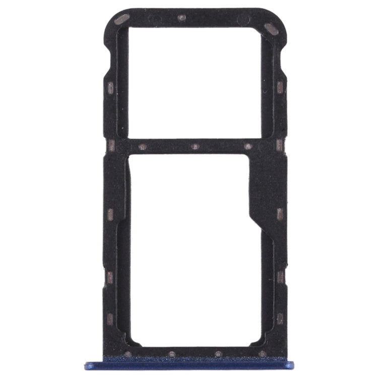 SIM Card Tray + SIM Card Tray / Micro SD Card Tray for Huawei Honor Play 7X (Blue) - Card Socket by PMc TechLife | Online Shopping South Africa | PMc TechLife | Buy Now Pay Later Mobicred