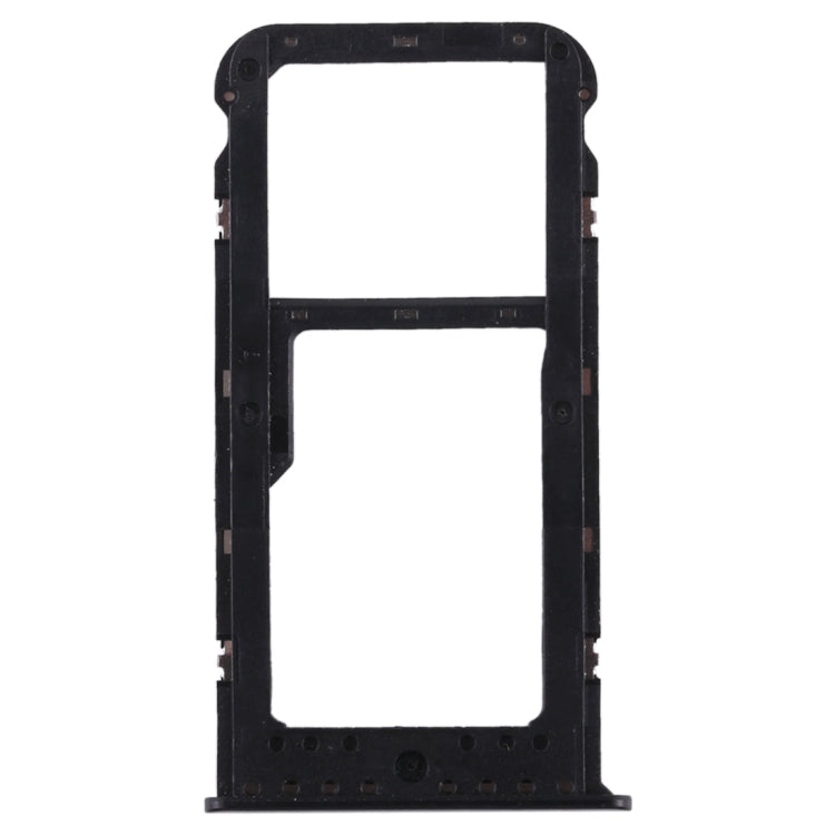 SIM Card Tray + SIM Card Tray / Micro SD Card Tray for Huawei Honor V9 Play (Black) - Card Socket by PMc TechLife | Online Shopping South Africa | PMc TechLife | Buy Now Pay Later Mobicred