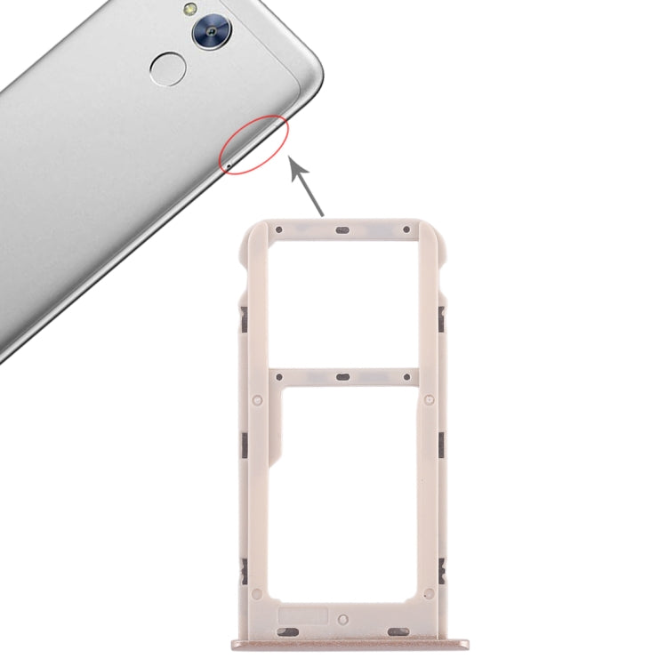 SIM Card Tray + SIM Card Tray / Micro SD Card Tray for Huawei Honor 6A (Gold) - free shipping - PMc TechLife - Order now!