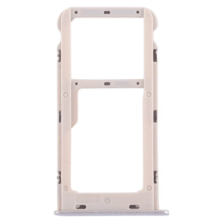 SIM Card Tray + SIM Card Tray / Micro SD Card Tray for Huawei Honor 6A (Silver) - Card Socket by PMc TechLife | Online Shopping South Africa | PMc TechLife | Buy Now Pay Later Mobicred