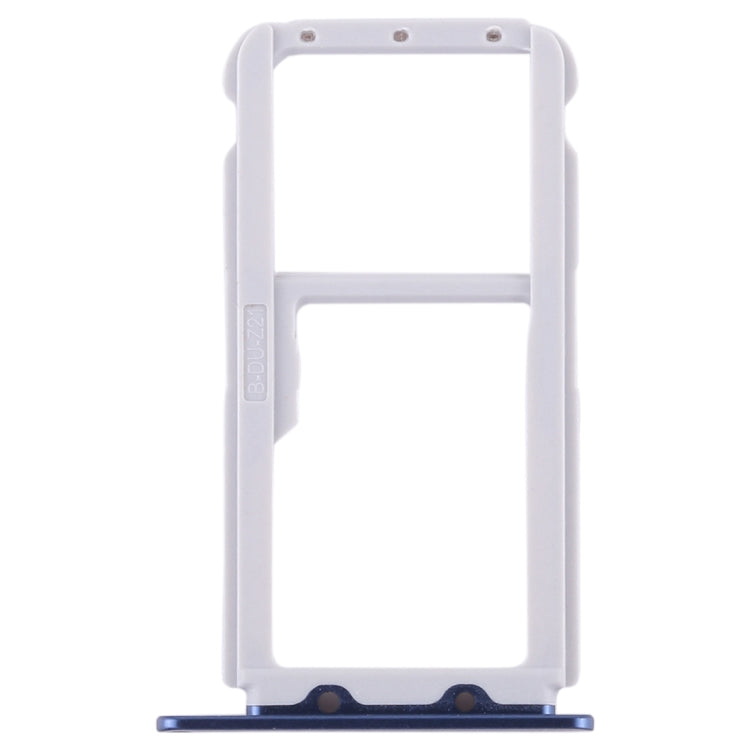 SIM Card Tray + SIM Card Tray / Micro SD Card Tray for Huawei Honor V9 (Blue) - Card Socket by PMc TechLife | Online Shopping South Africa | PMc TechLife | Buy Now Pay Later Mobicred