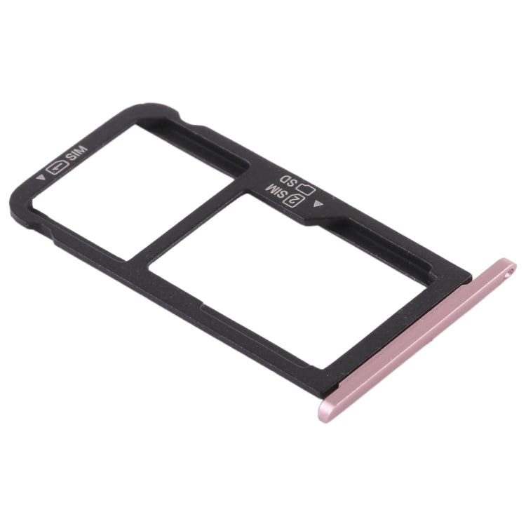 SIM Card Tray + SIM Card Tray / Micro SD Card Tray for Huawei Enjoy 6s (Pink) - Card Socket by PMc TechLife | Online Shopping South Africa | PMc TechLife | Buy Now Pay Later Mobicred