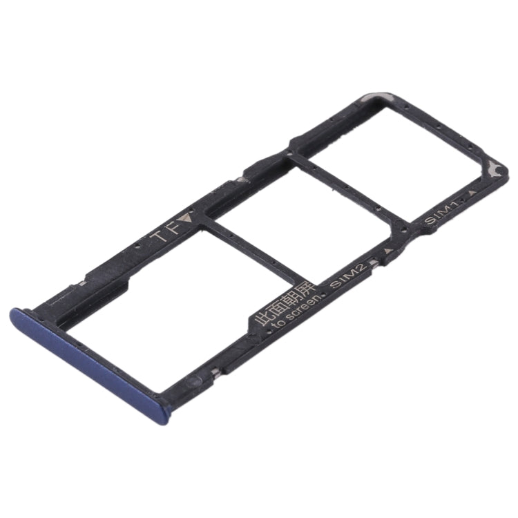 2 SIM Card Tray + Micro SD Card Tray for Huawei Enjoy 8 Plus(Blue) - Card Socket by PMc TechLife | Online Shopping South Africa | PMc TechLife | Buy Now Pay Later Mobicred