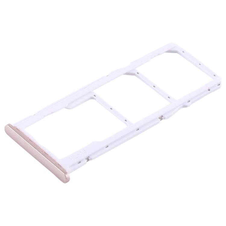 2 SIM Card Tray + Micro SD Card Tray for Huawei Honor Play 7C(Gold) - Card Socket by PMc TechLife | Online Shopping South Africa | PMc TechLife | Buy Now Pay Later Mobicred